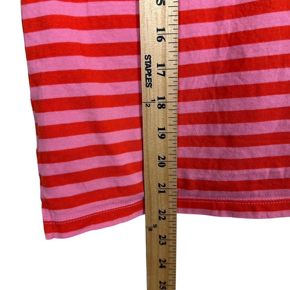 Free Assembly Womens Tee Size L Stranger Things 80s Retro Boxy Stripe Hawkins - Picture 6 of 7